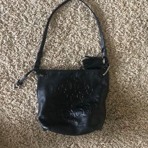 Black Brighton purse with design